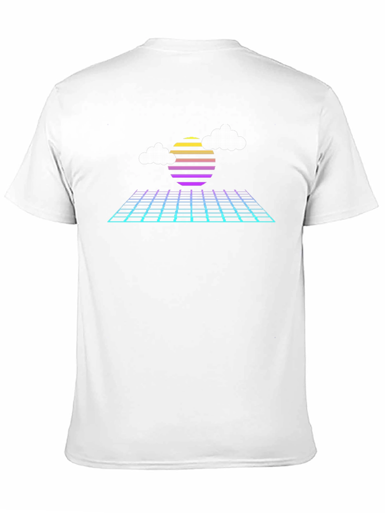 Retro Sunset Grid T-Shirt
