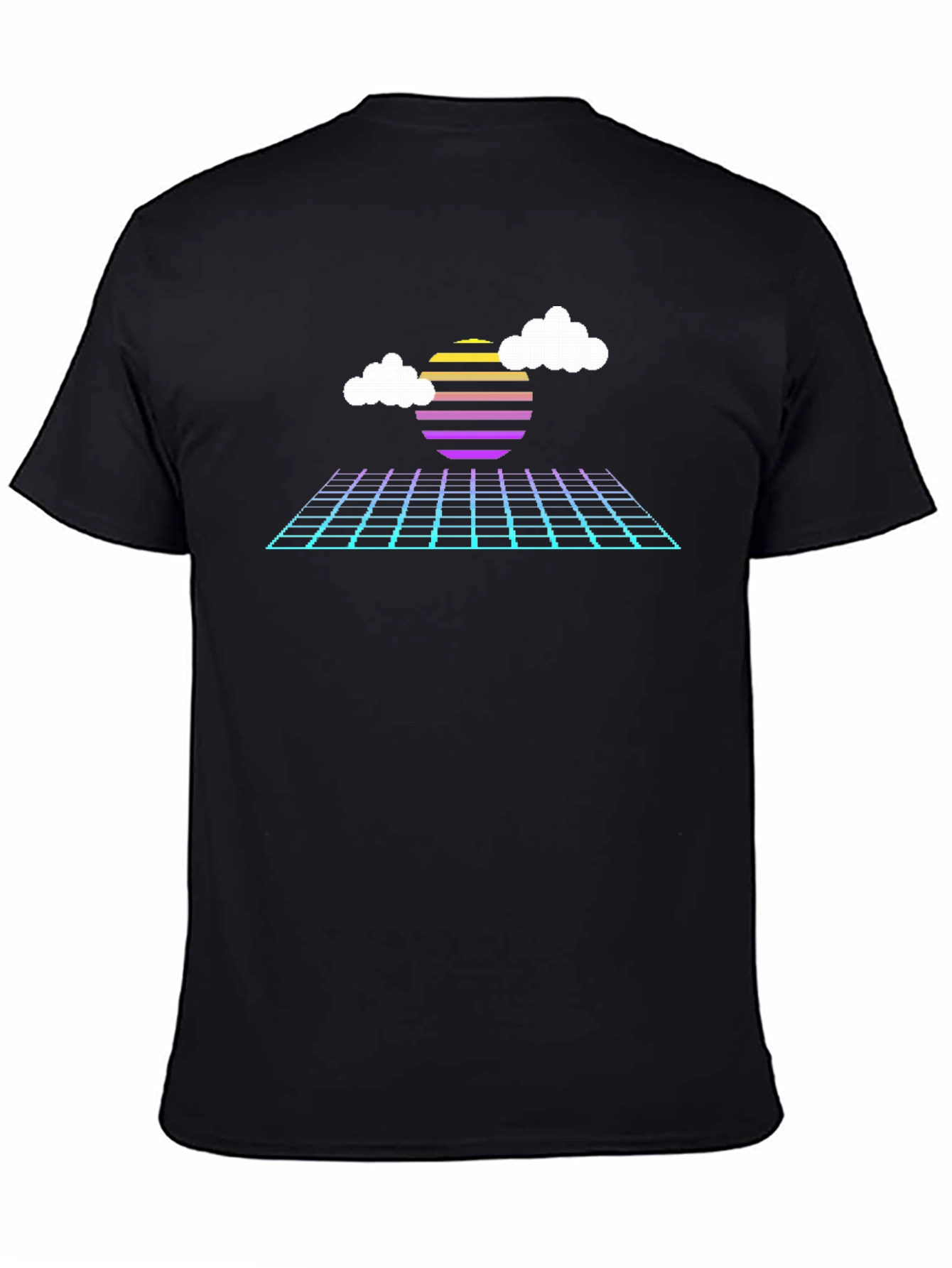 Retro Sunset Grid T-Shirt