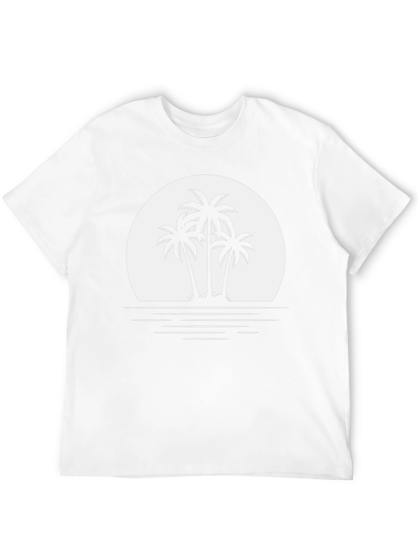 Palm Tree Sunset Graphic Tee - Island Vibes T-Shirt