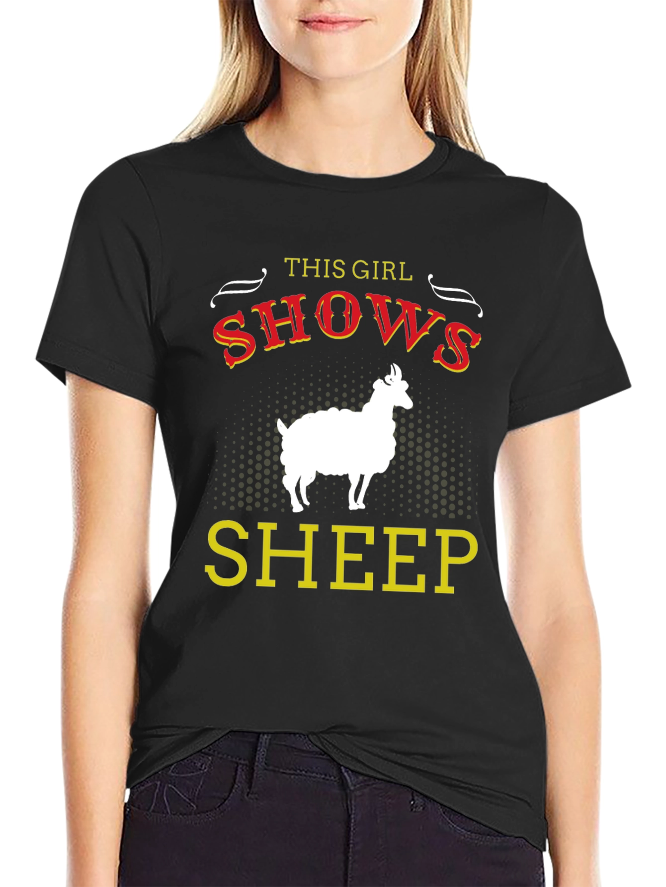 This Girl Shows Sheep Graphic T-Shirt