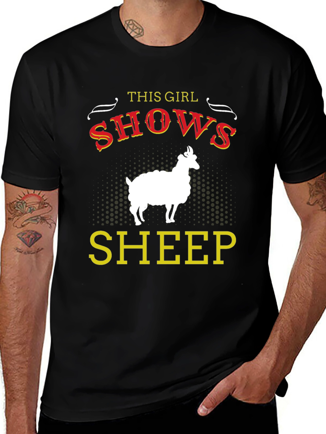 This Girl Shows Sheep Graphic T-Shirt