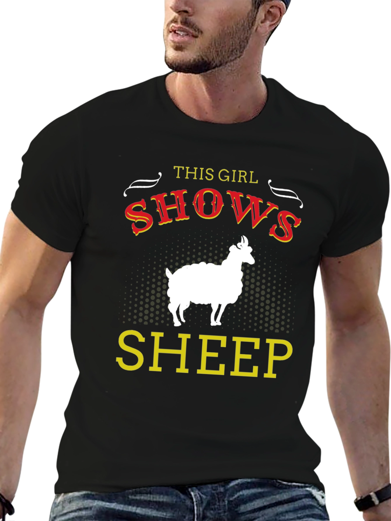 This Girl Shows Sheep Graphic T-Shirt