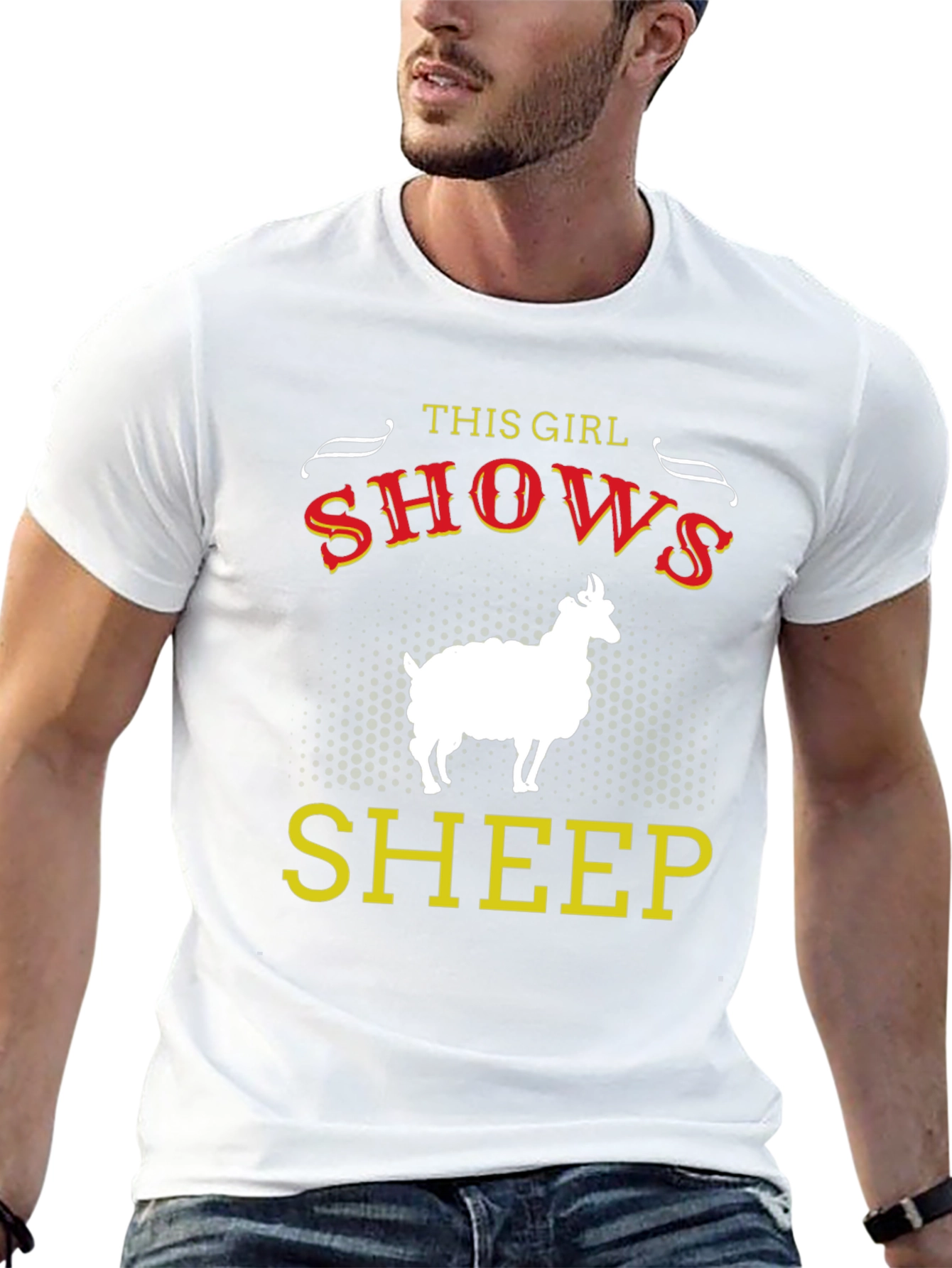 This Girl Shows Sheep Graphic T-Shirt