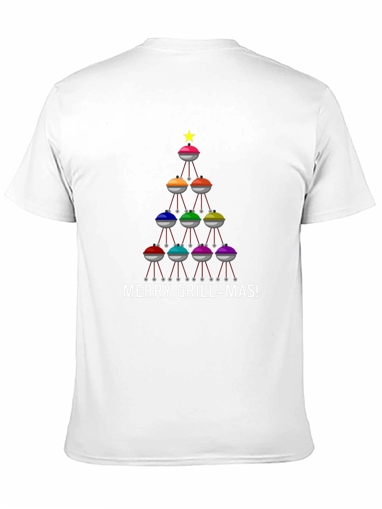 Merry Grill-mas T-Shirt - BBQ Christmas Tree