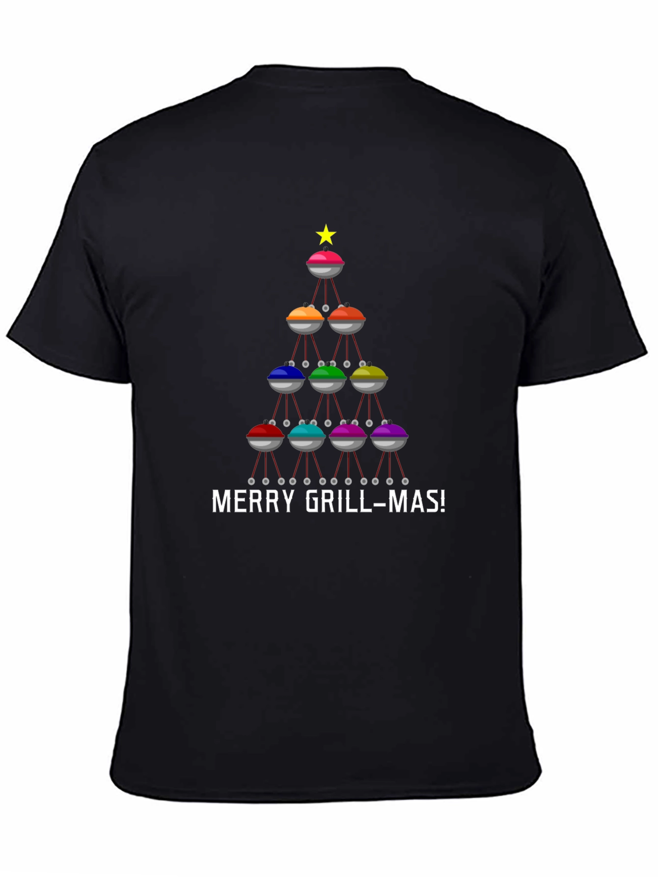 Merry Grill-mas T-Shirt - BBQ Christmas Tree