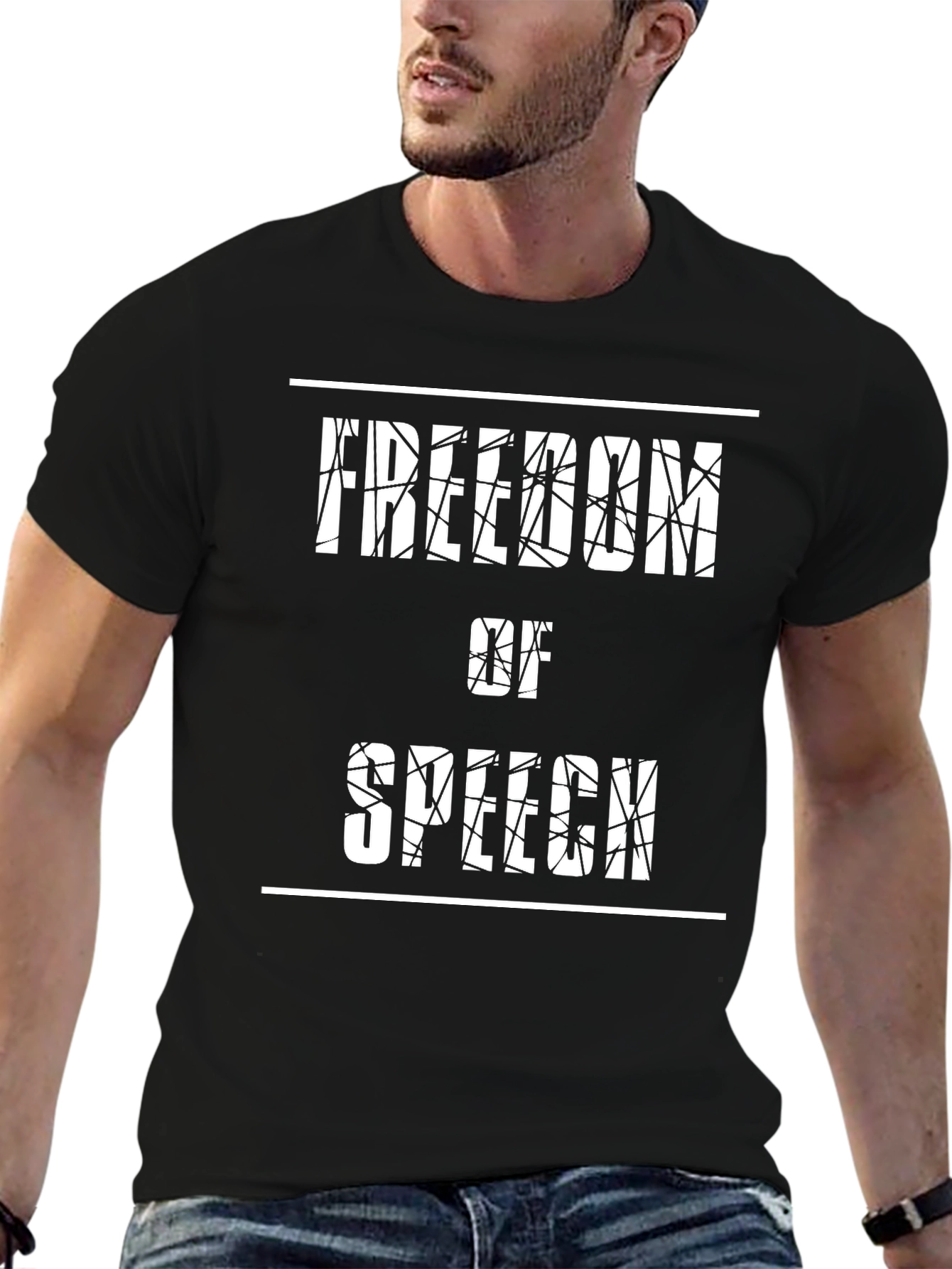 Freedom of Speech Graphic Tee - Black