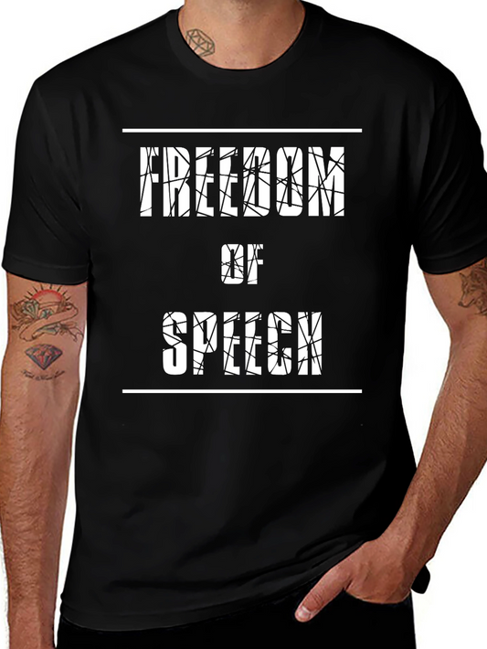 Freedom of Speech Graphic Tee - Black