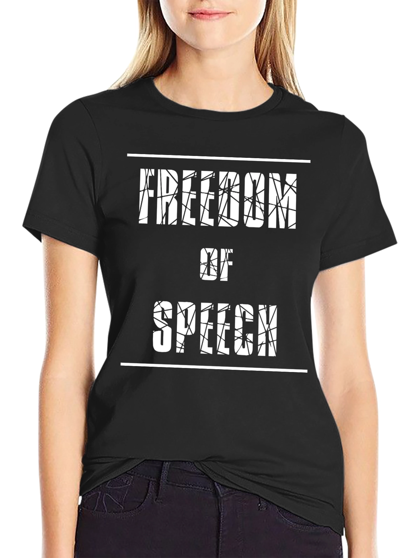 Freedom of Speech Graphic Tee - Black
