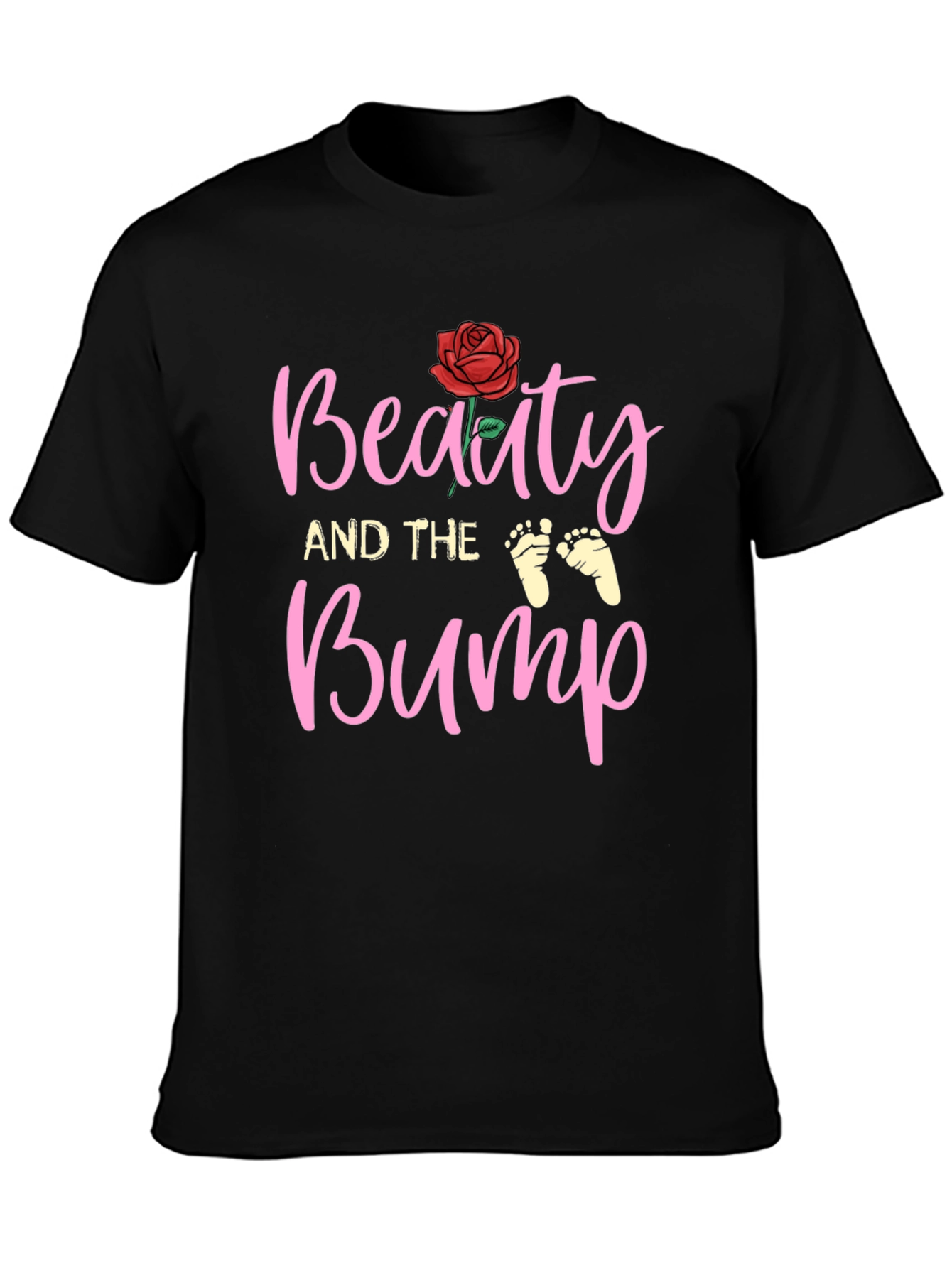 Beauty and the Bump Pregnancy T-Shirt