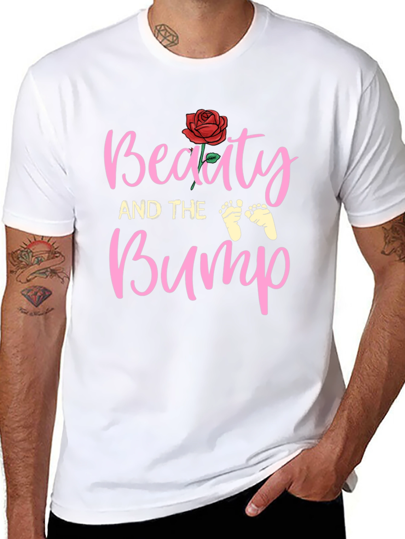 Beauty and the Bump Pregnancy T-Shirt