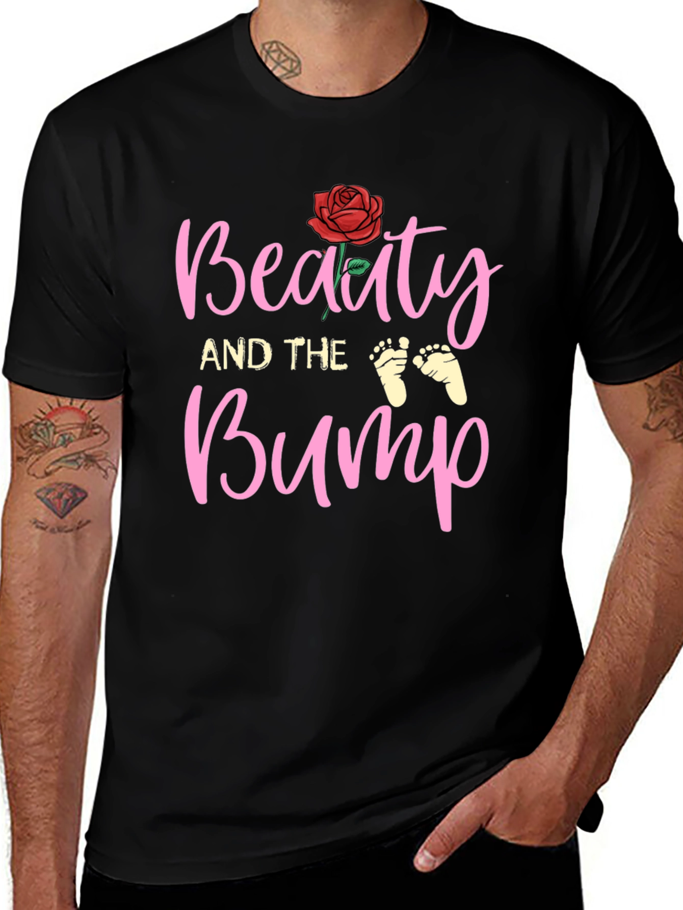 Beauty and the Bump Pregnancy T-Shirt