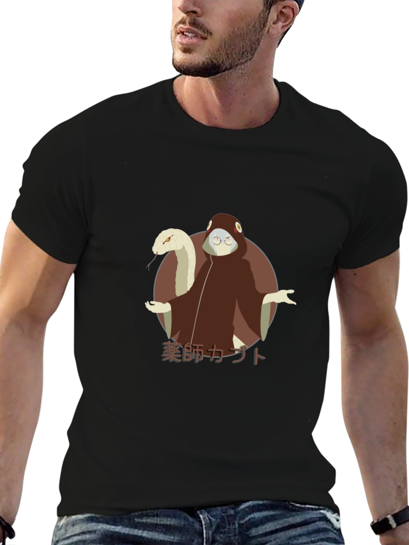Anime Kabuto Yakushi Graphic T-Shirt