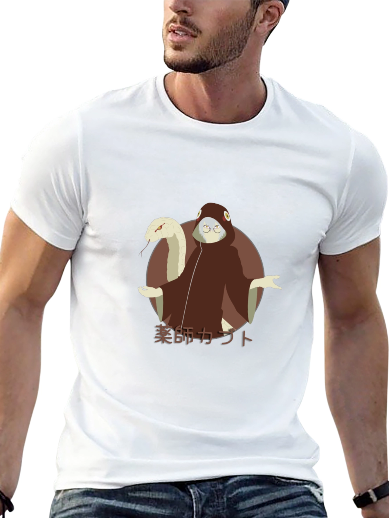 Anime Kabuto Yakushi Graphic T-Shirt