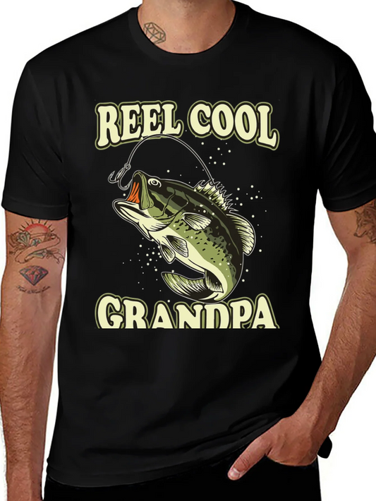 Reel Cool Grandpa Fishing T-Shirt