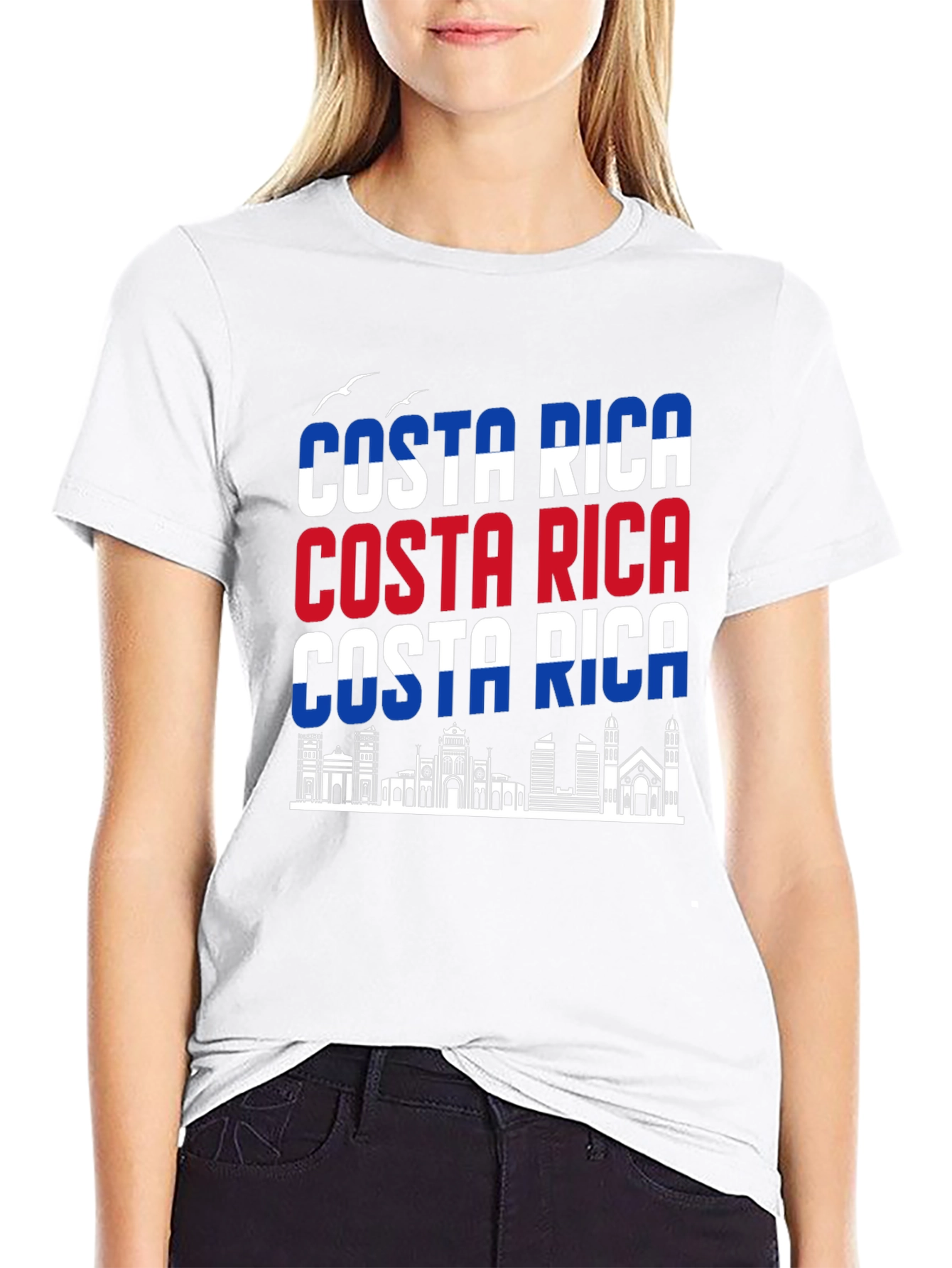 Costa Rica Skyline Graphic Tee
