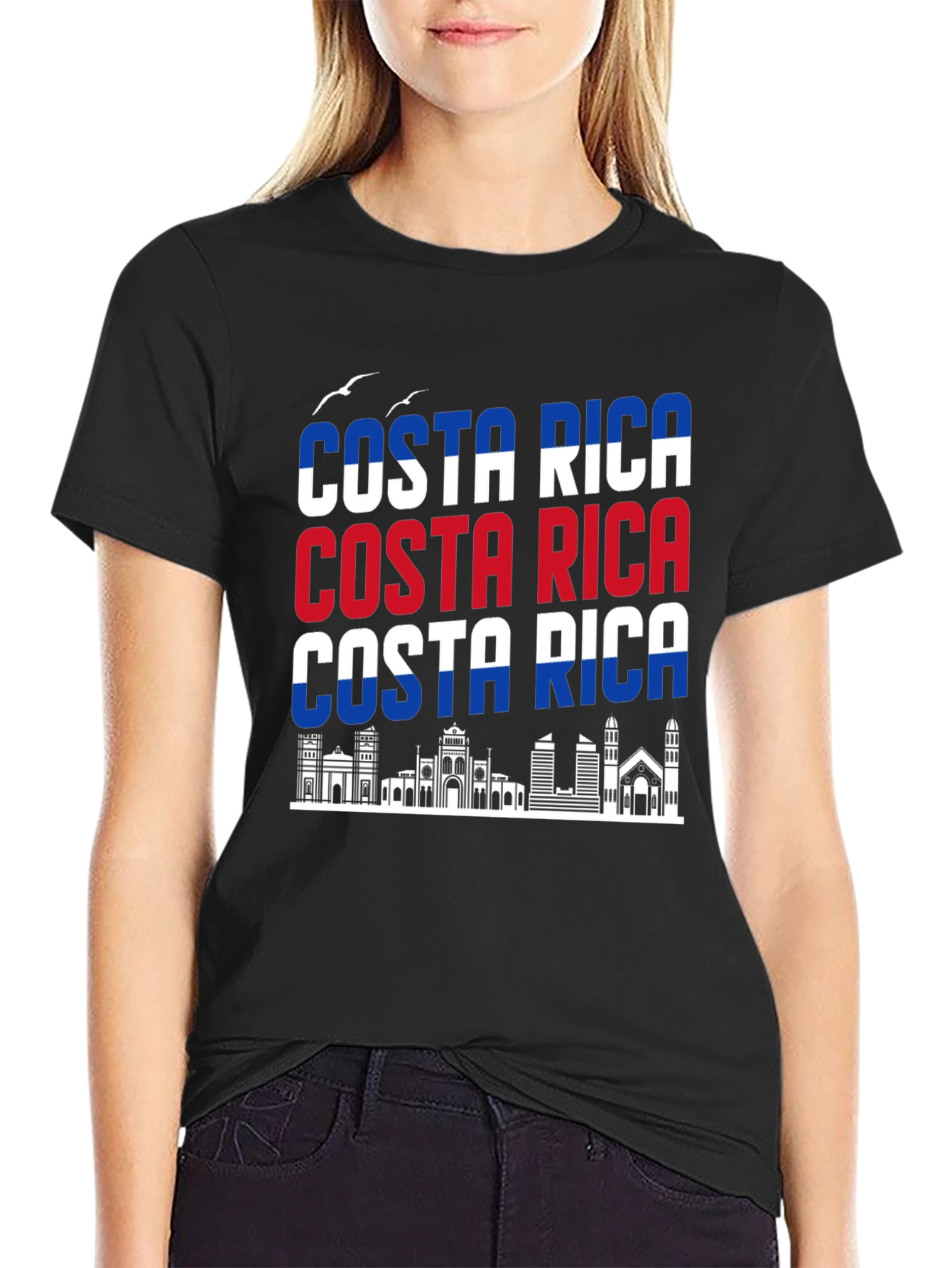 Costa Rica Skyline Graphic Tee