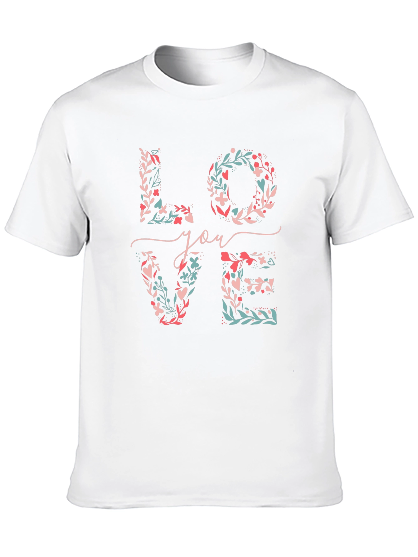 Floral LOVE You T-Shirt - Stylish & Unique