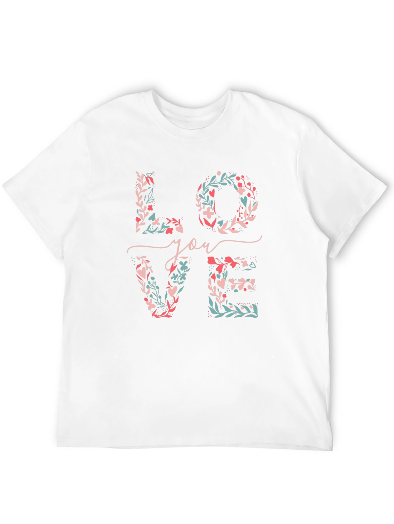 Floral LOVE You T-Shirt - Stylish & Unique