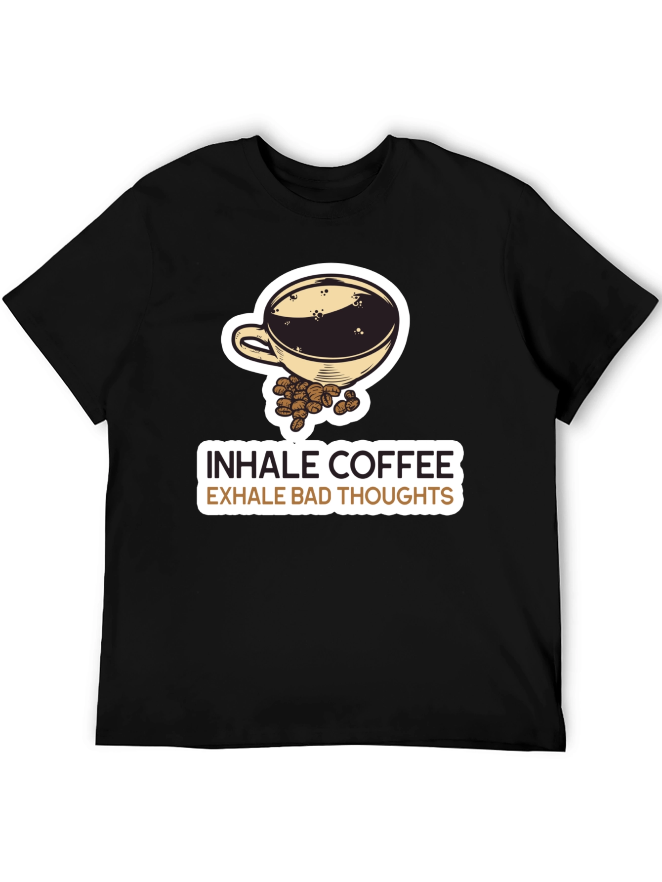Inhale Coffee Exhale Bad Thoughts Graphic Tee