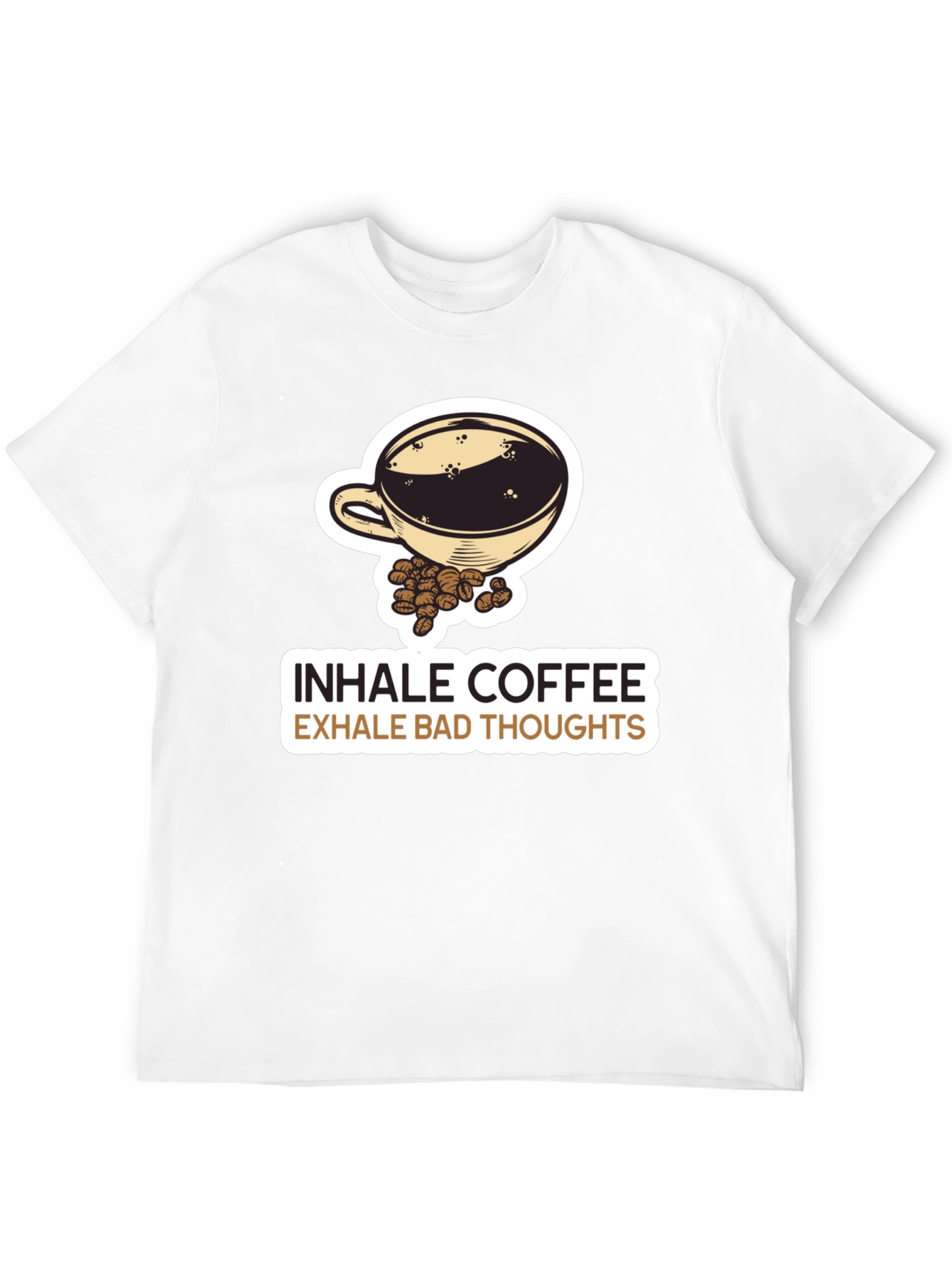 Inhale Coffee Exhale Bad Thoughts Graphic Tee
