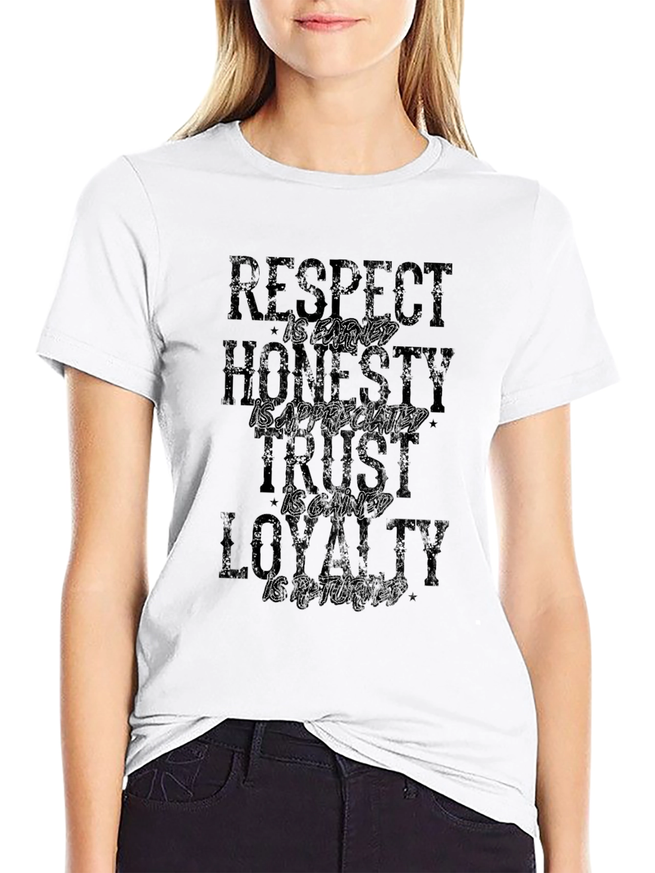 Respect Honesty Trust Loyalty Graphic Tee