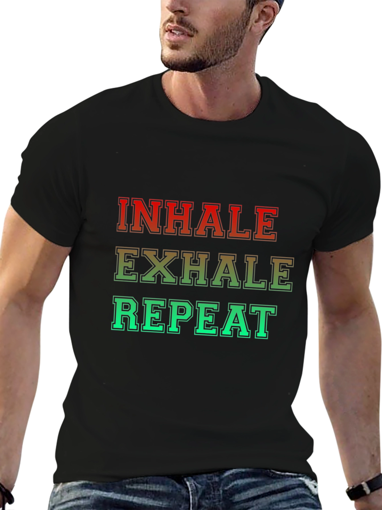 Inhale Exhale Repeat Graphic T-Shirt