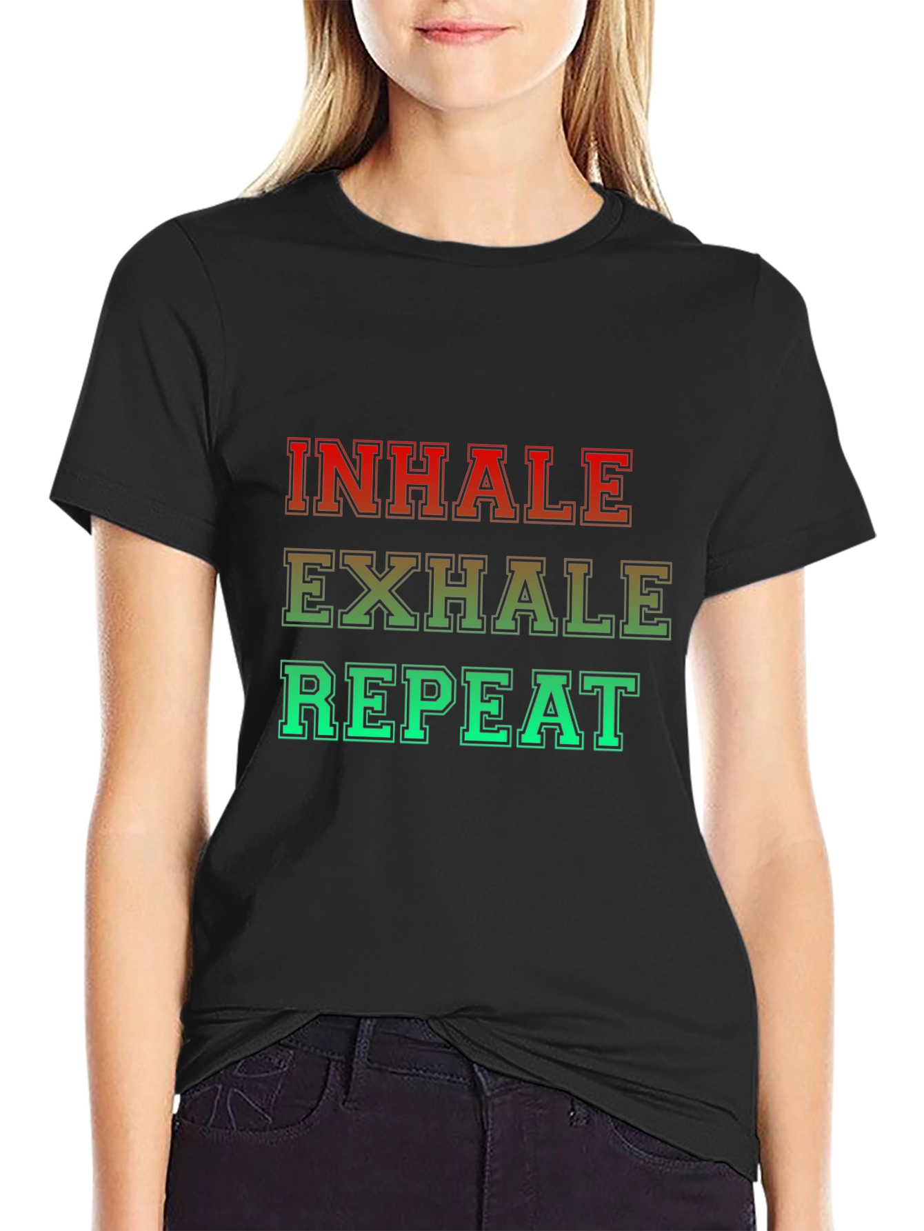 Inhale Exhale Repeat Graphic T-Shirt