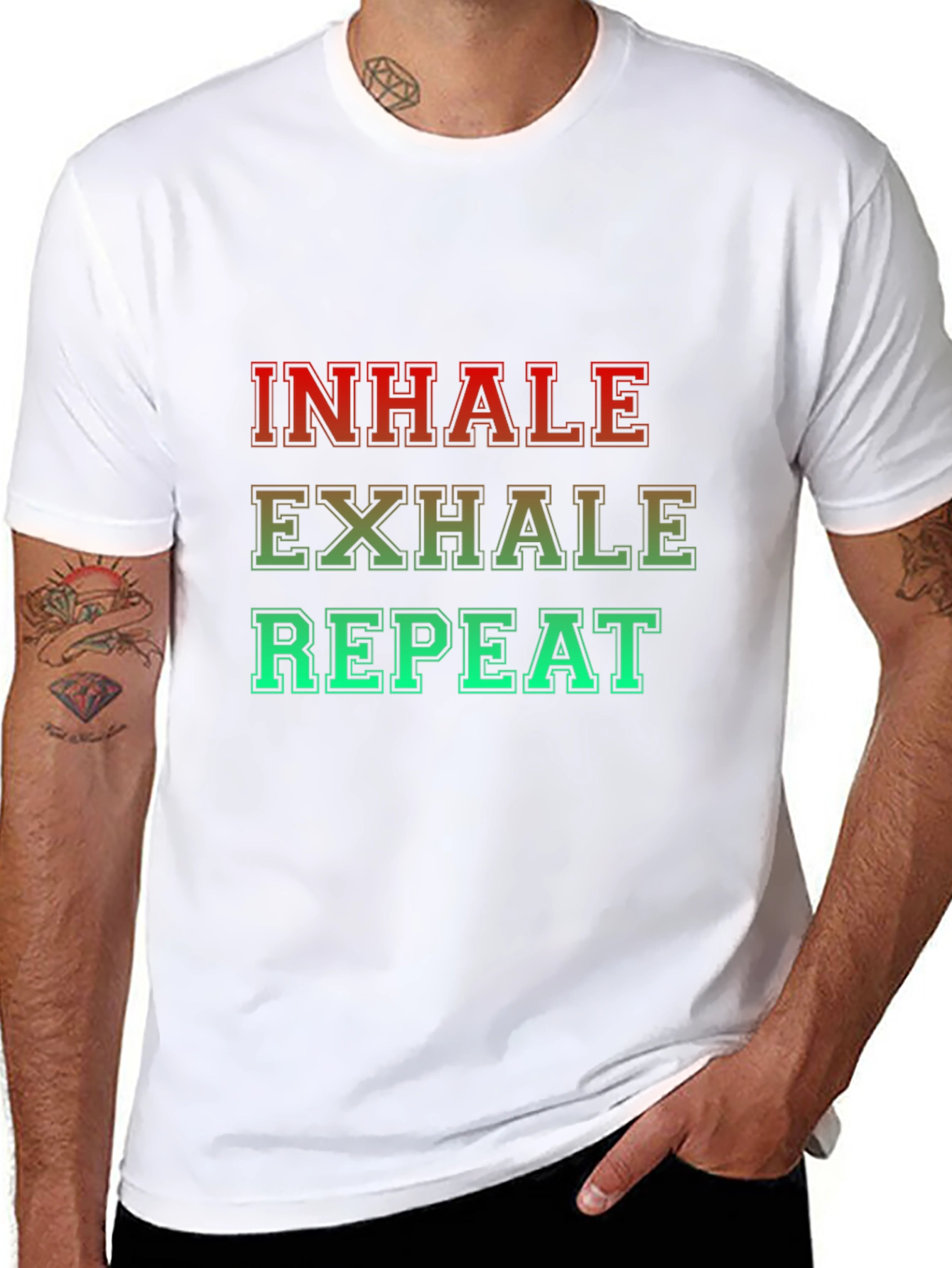 Inhale Exhale Repeat Graphic T-Shirt
