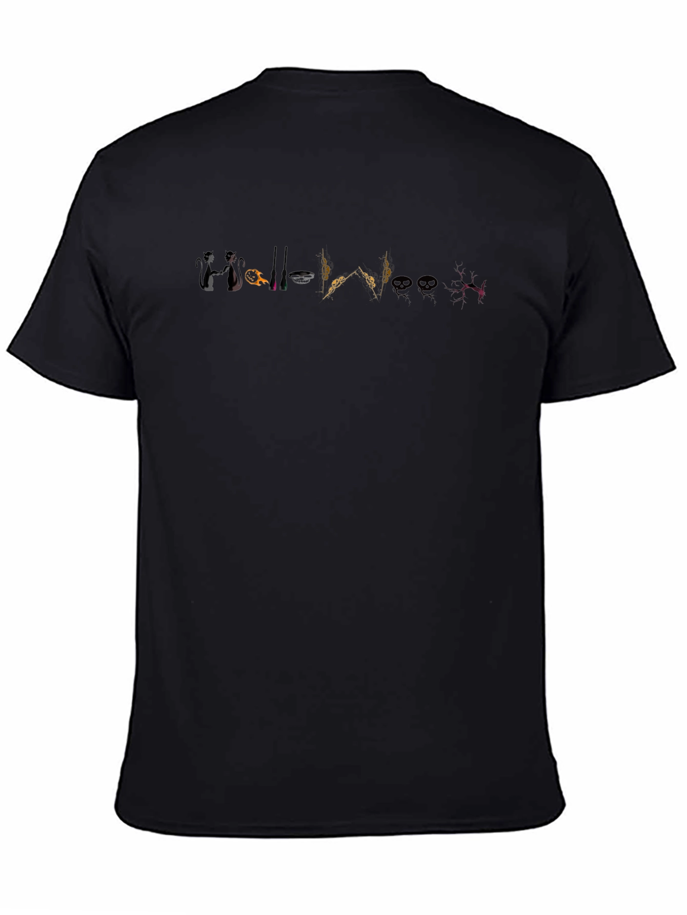 Mens Graphic Print Black T-Shirt