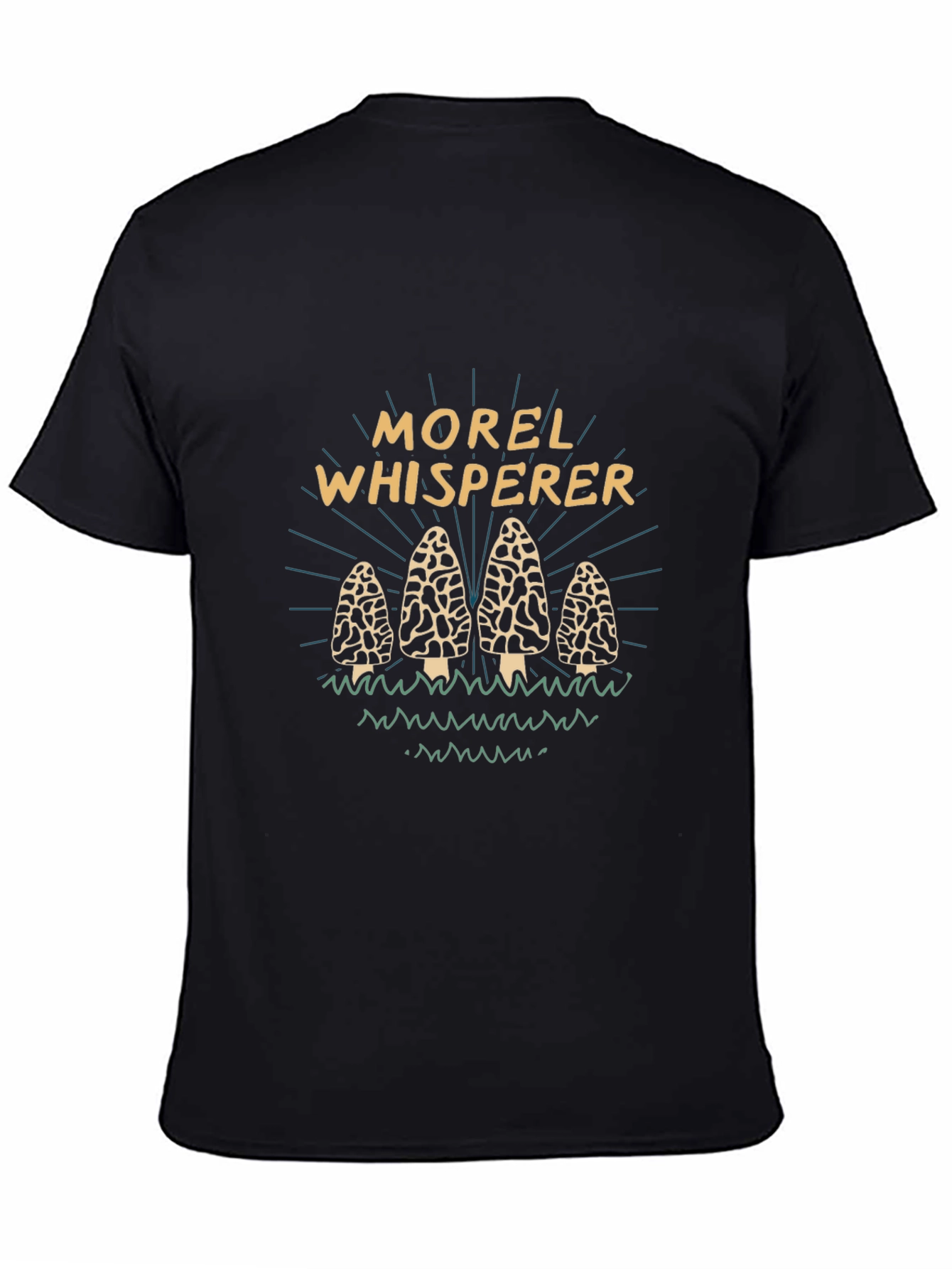Morel Whisperer Graphic Tee - Black