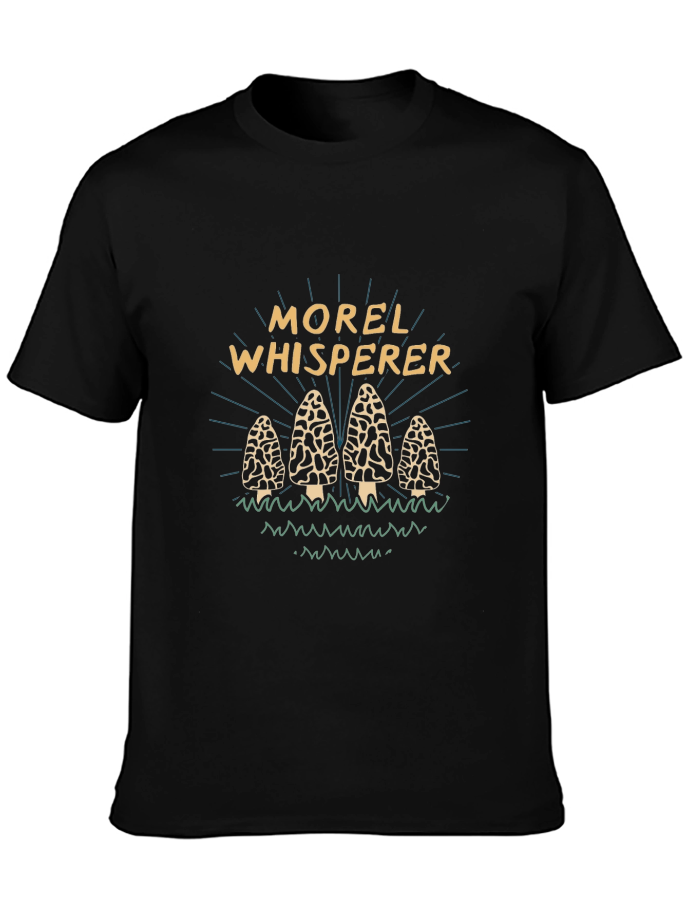 Morel Whisperer Graphic Tee - Black