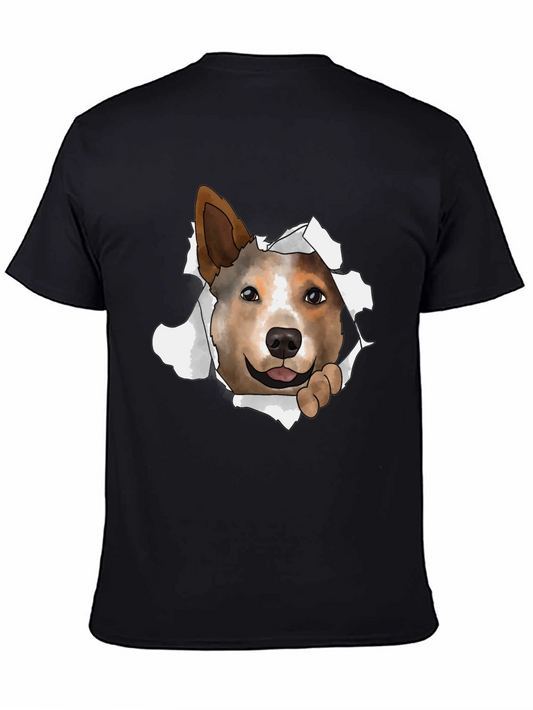 Dog Peeking Through T-Shirt