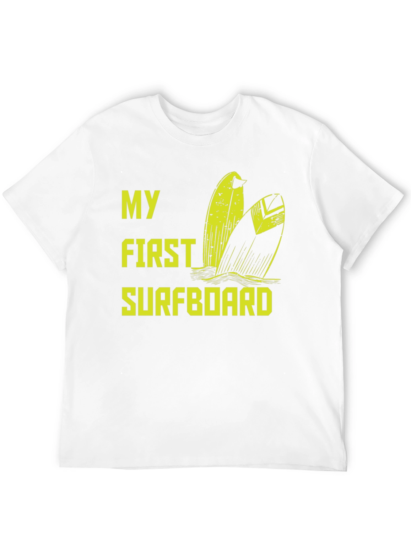 My First Surfboard Black Graphic Tee