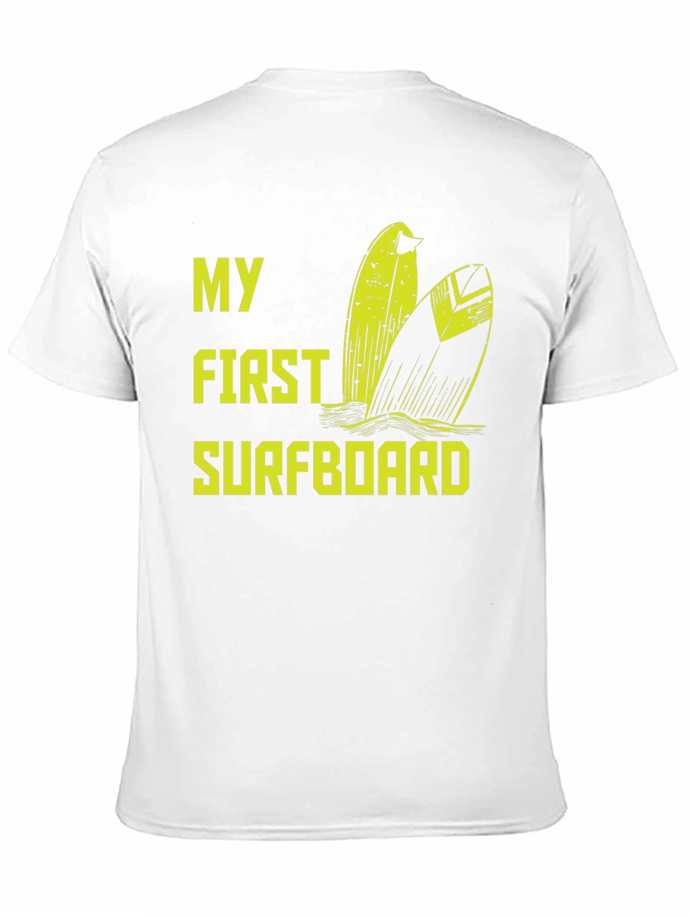 My First Surfboard Black Graphic Tee