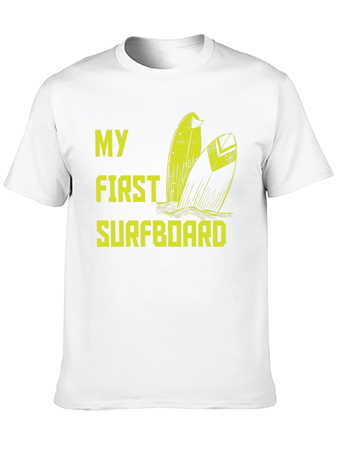 My First Surfboard Black Graphic Tee