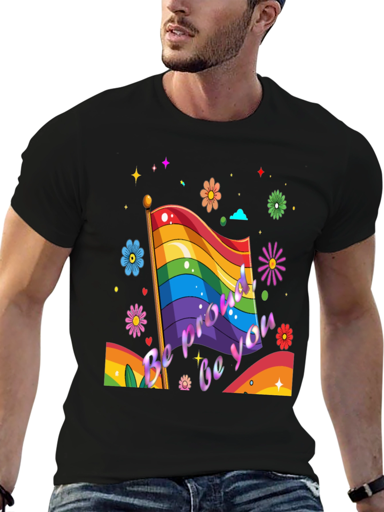 Pride Flag T-Shirt - Be Proud Be You!