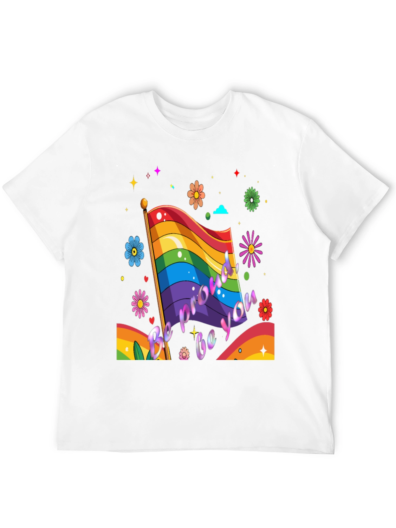 Pride Flag T-Shirt - Be Proud Be You!