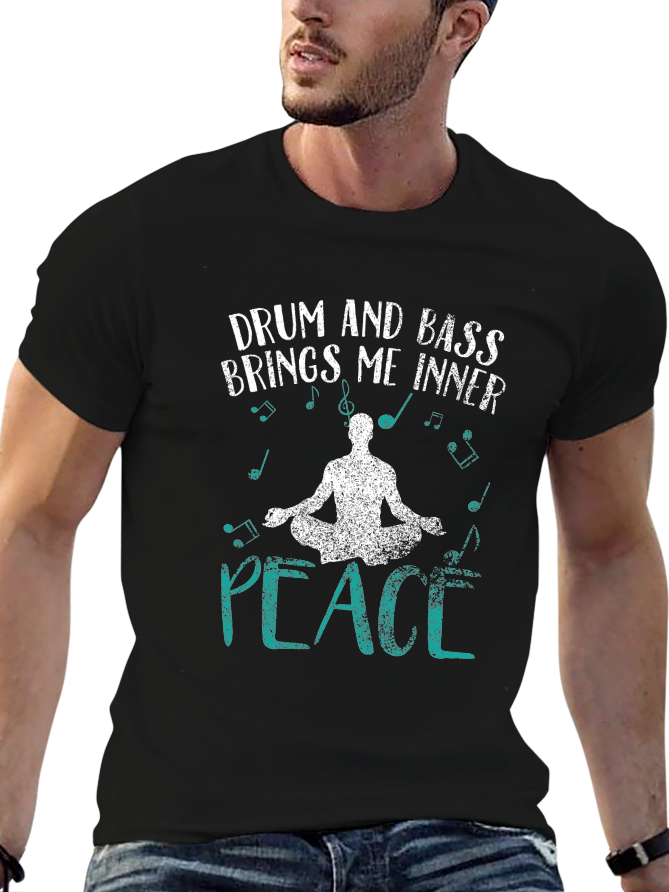 Drum and Bass Inner Peace Graphic T-Shirt