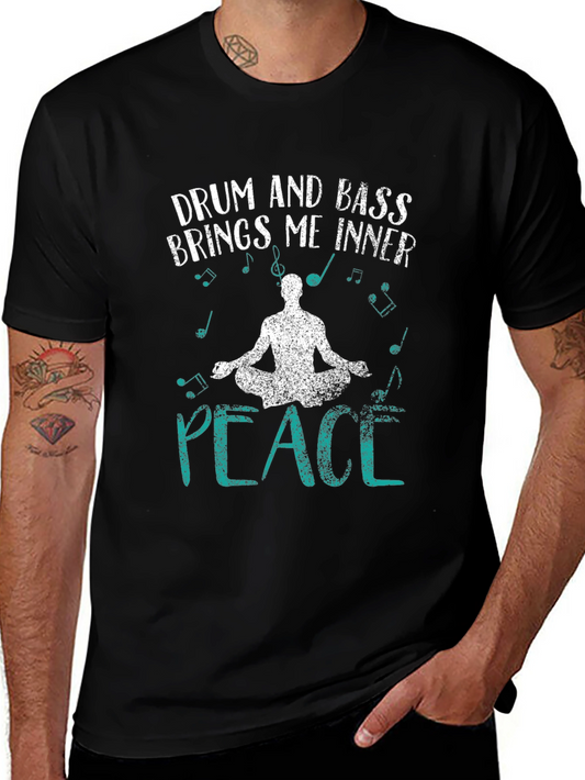 Drum and Bass Inner Peace Graphic T-Shirt