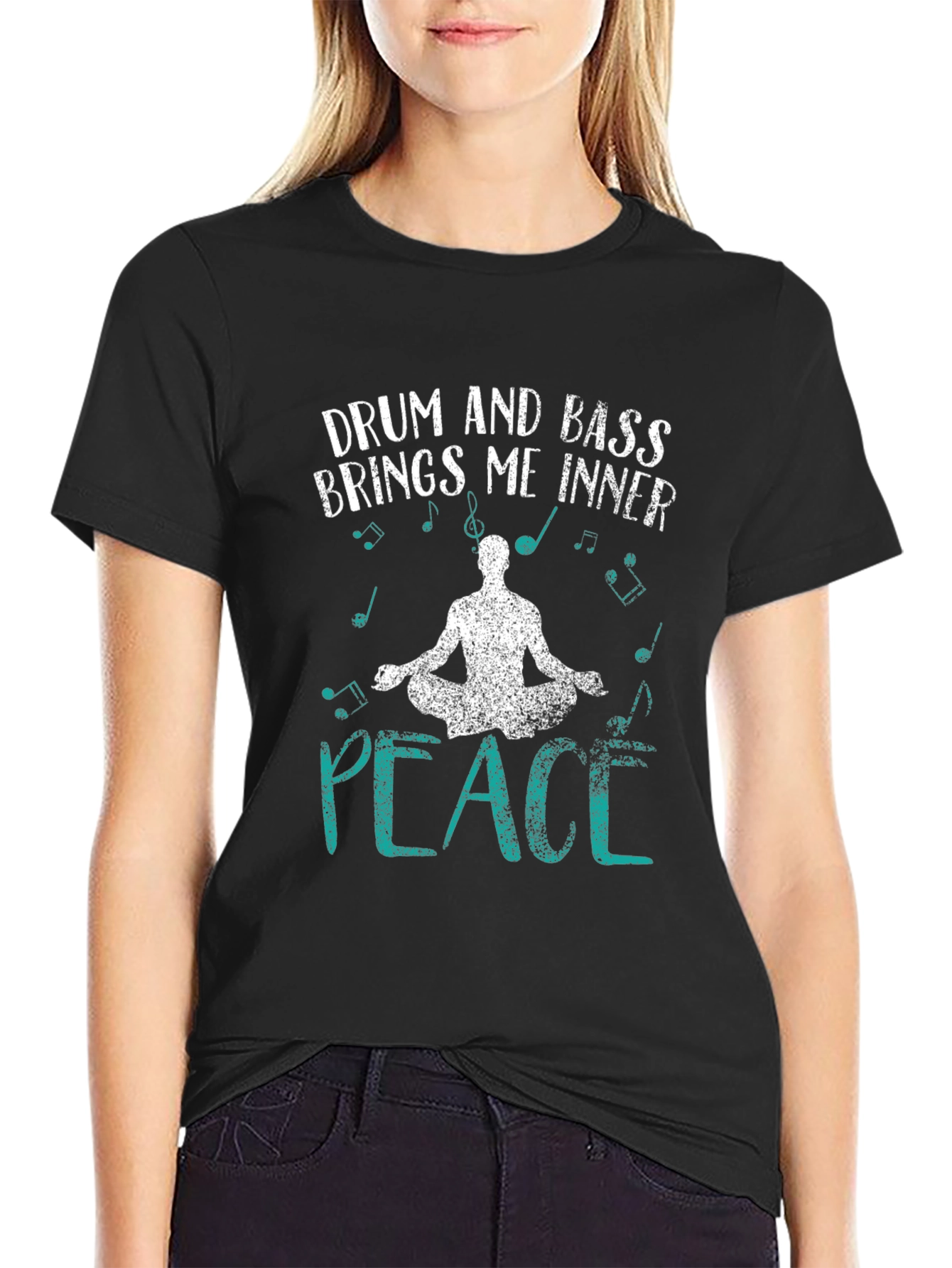 Drum and Bass Inner Peace Graphic T-Shirt