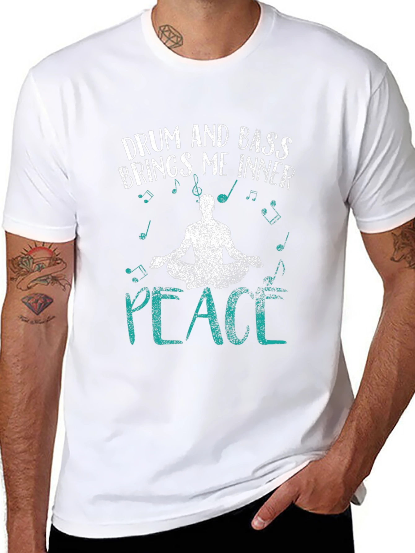 Drum and Bass Inner Peace Graphic T-Shirt