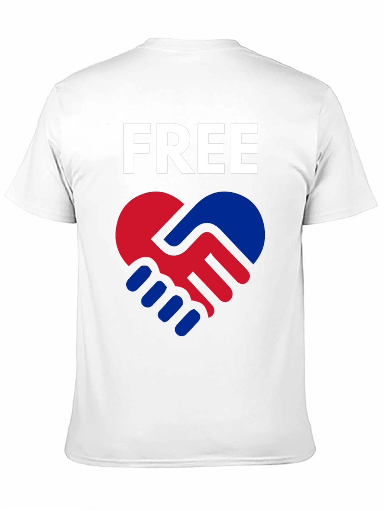 Free Heart Hands T-Shirt - Black