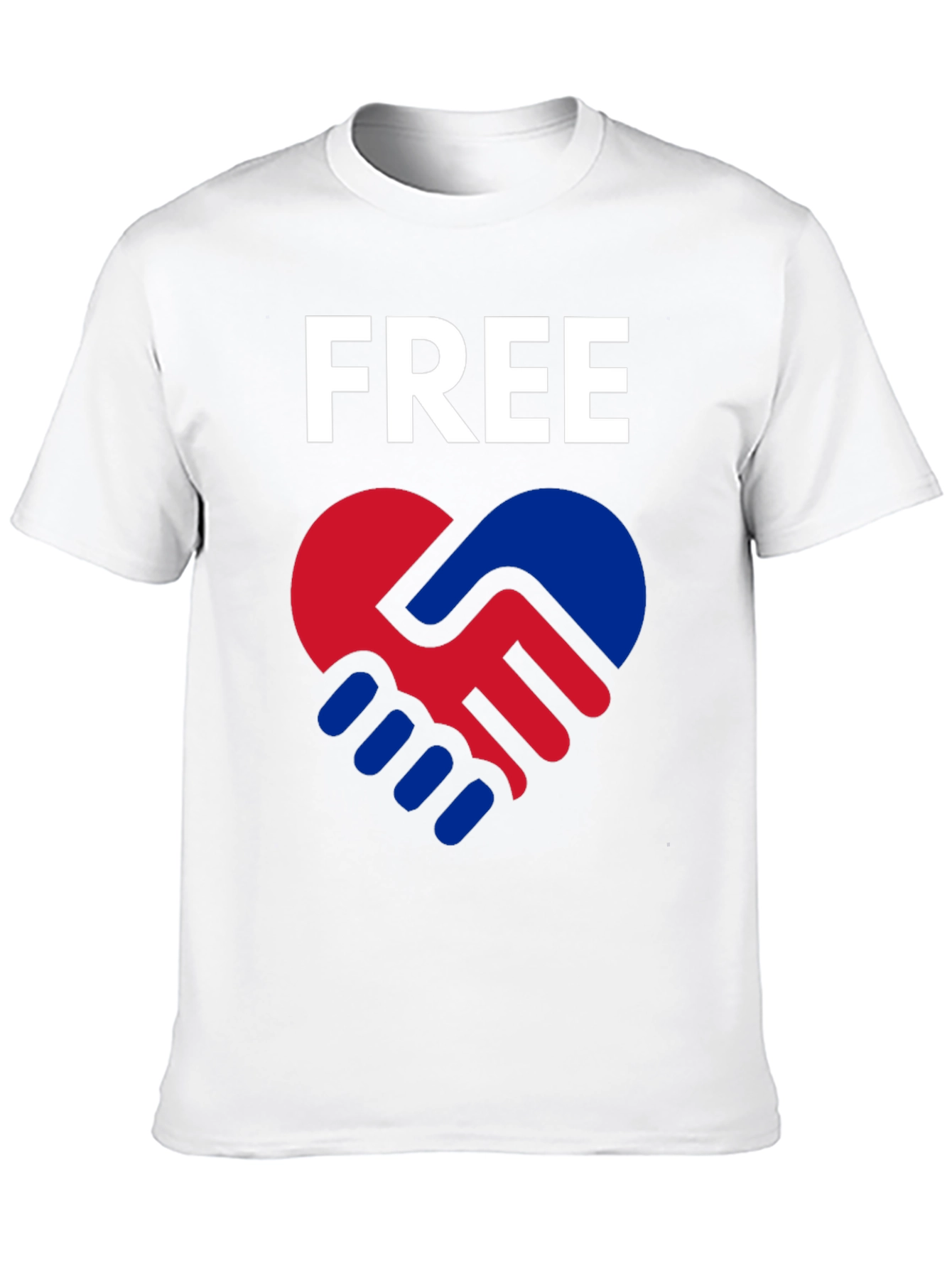 Free Heart Hands T-Shirt - Black