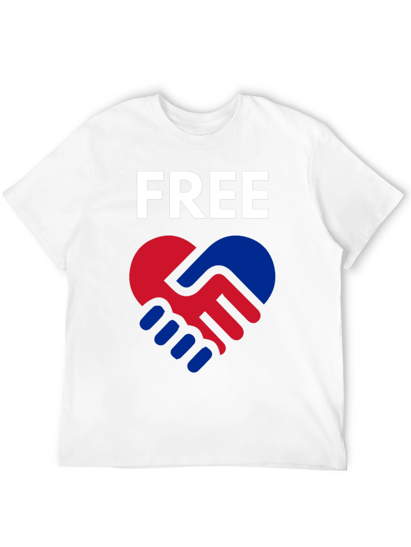 Free Heart Hands T-Shirt - Black