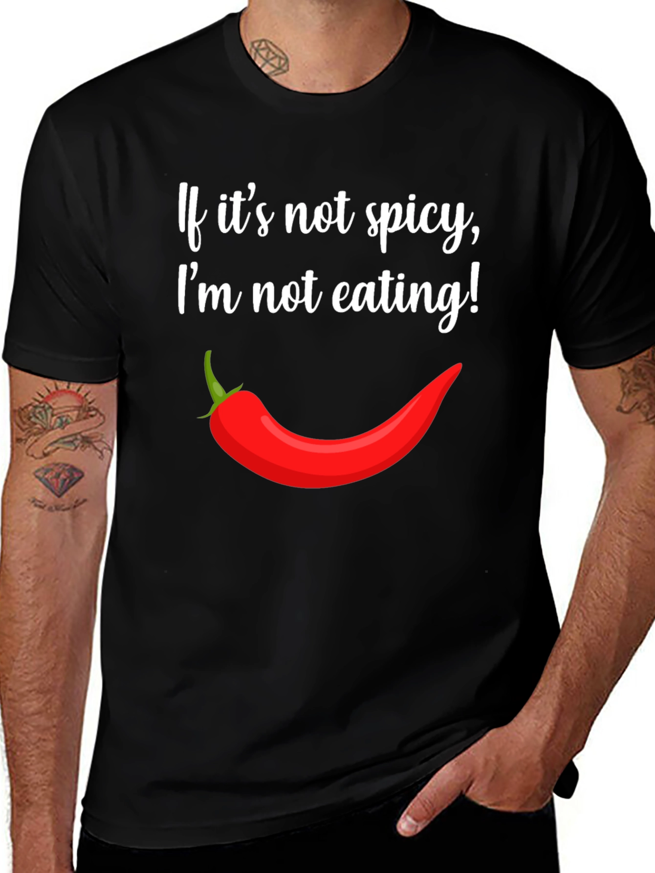 Spicy Food Lover T-Shirt - Chili Pepper Graphic Tee