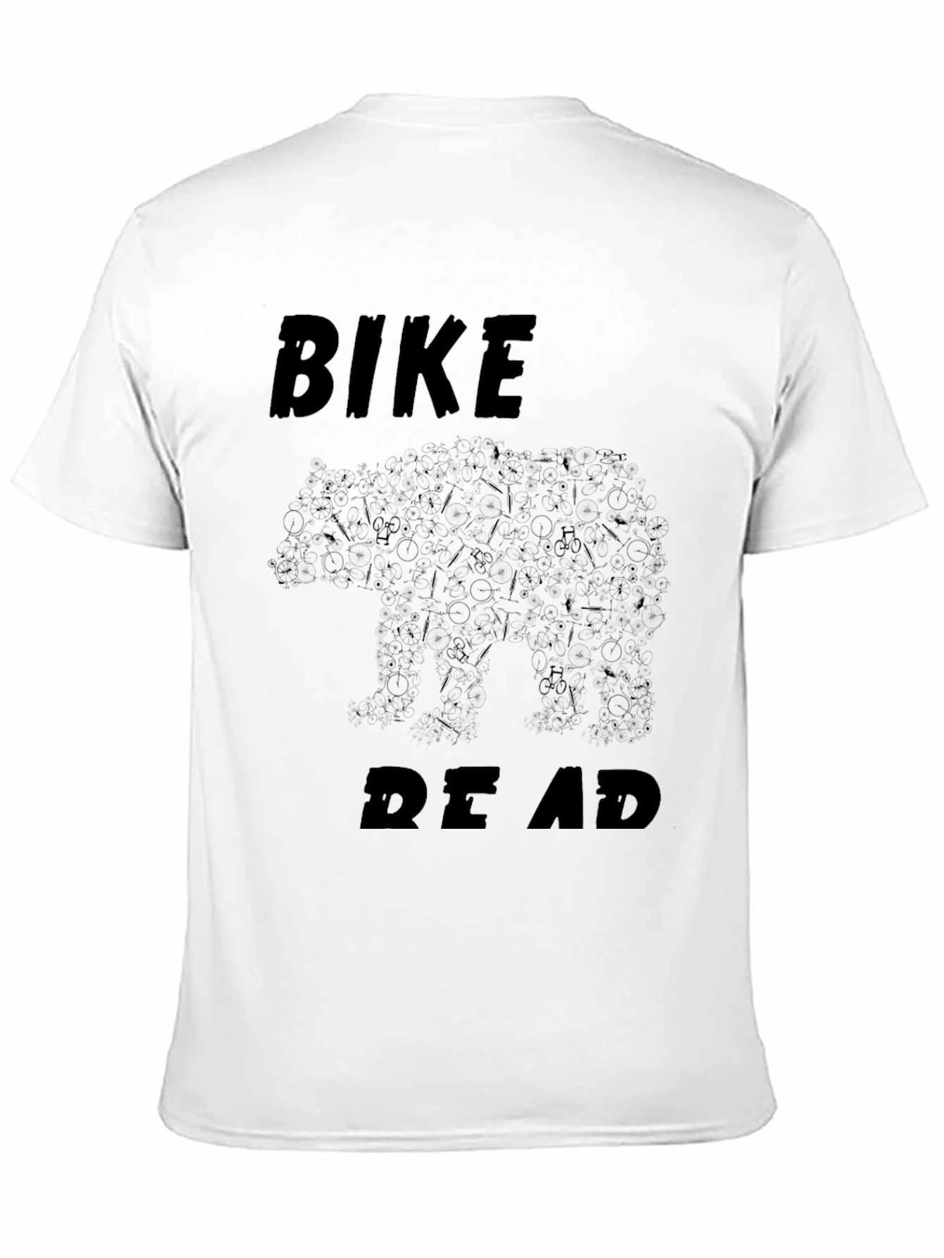 Bike Dead Bear Graphic Tee - Black