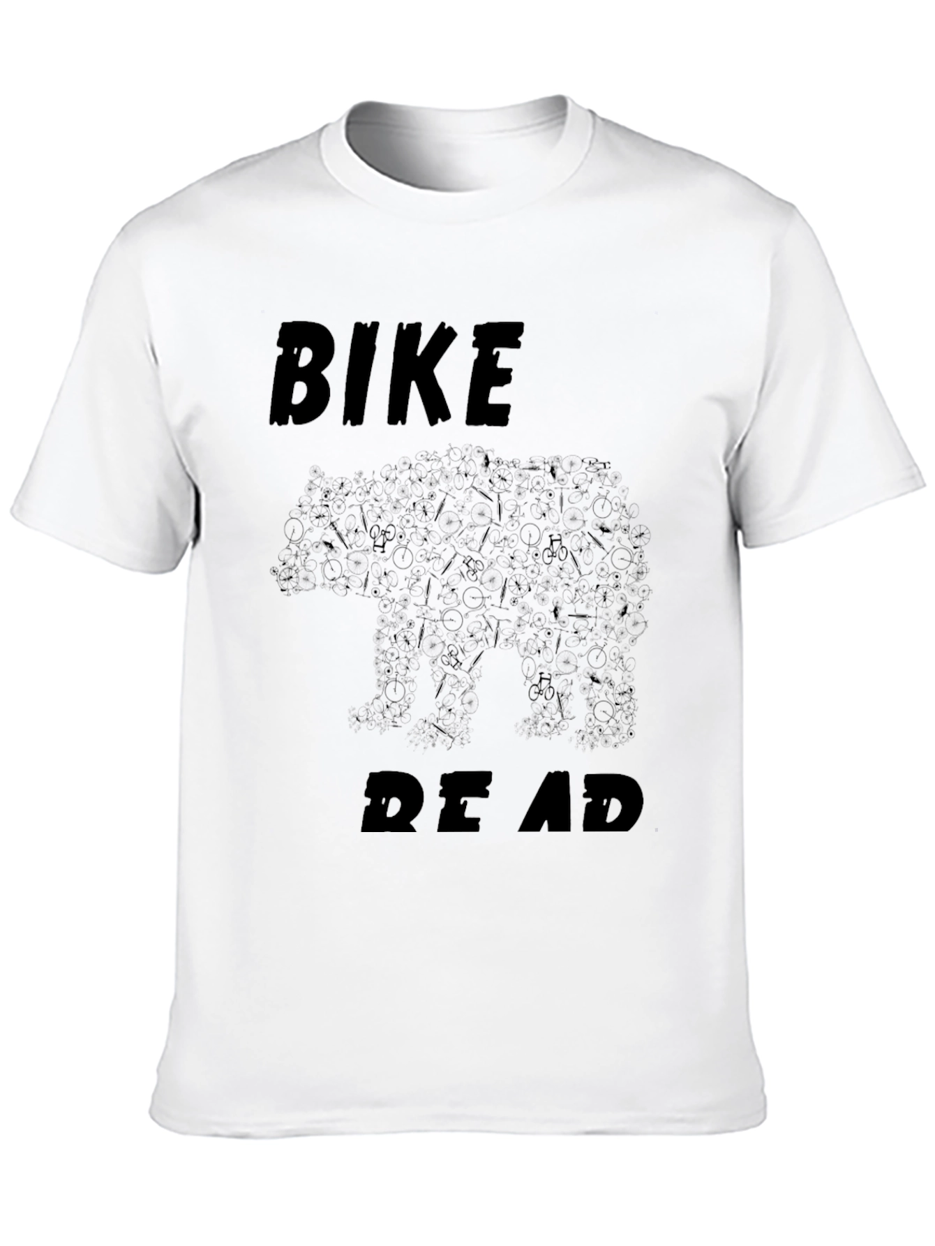 Bike Dead Bear Graphic Tee - Black
