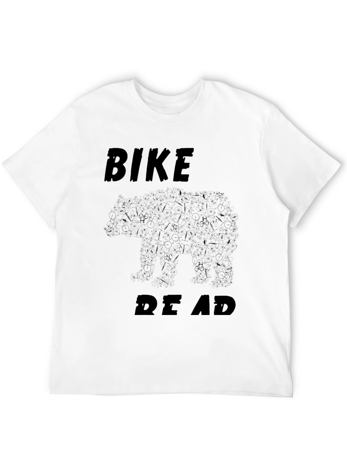 Bike Dead Bear Graphic Tee - Black