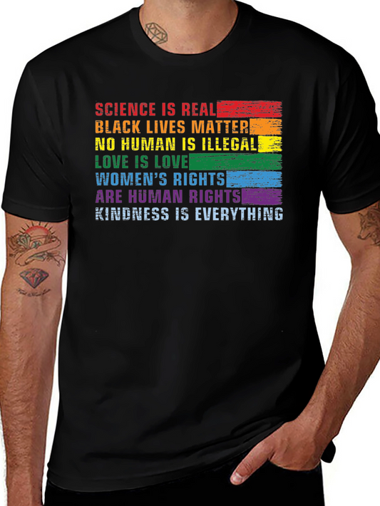 Science is Real Graphic Pride T-Shirt