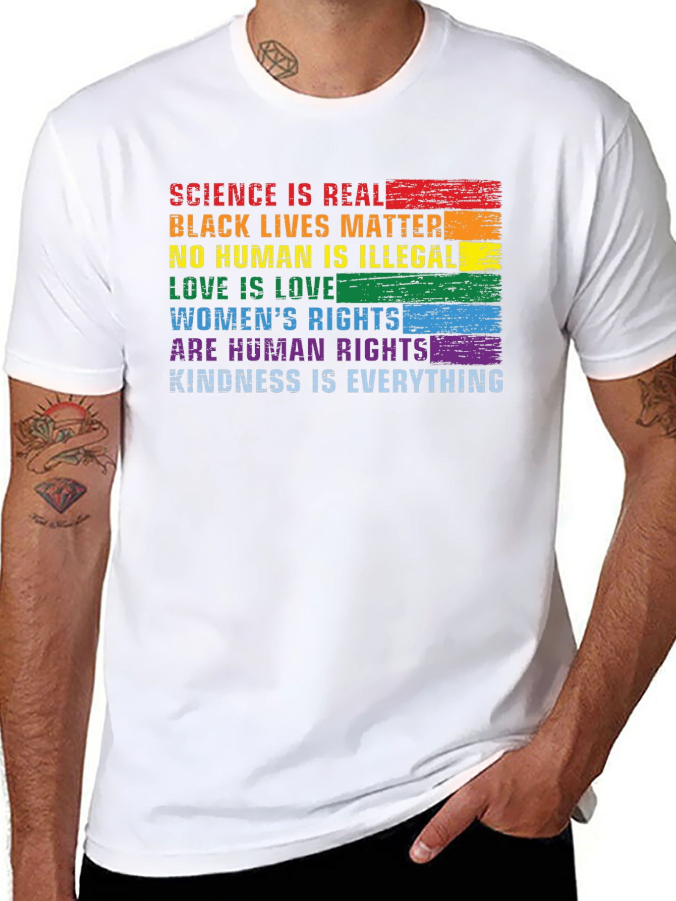 Science is Real Graphic Pride T-Shirt